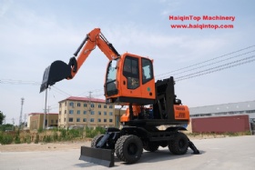 Wheel Excavator with lift cabin (HQ90-10S)